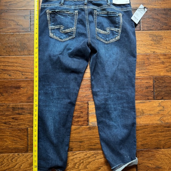 Silver Boyfriend Midrise Slim Womens Jean - Picture 2 of 8